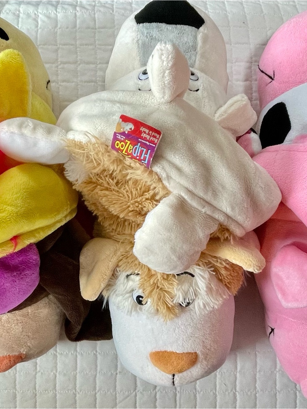 Set of 3 Full Size FLIP A ZOO Stuffies